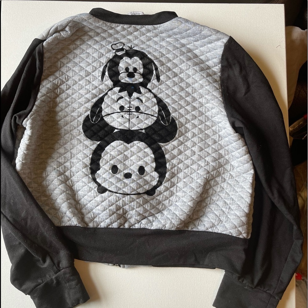 DISNEY D-Signed kids tsum tsum small zip up sweater